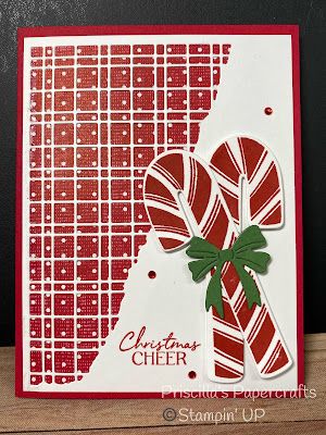 Priscilla's Papercrafts: Day 2 of Sweet Candy Canes Sweet Candy Canes, Handcrafted Christmas Cards, Candy Cane Cards, Card Dies, Stamped Christmas Cards, Homemade Christmas Cards, 2022 Christmas, Stampin Up Christmas Cards, Christmas Card Crafts