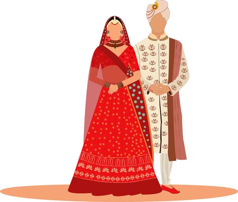 Indian Wedding Vector, Wedding Couple Vector, Wedding Couple Illustration, Wedding Evite, Couple Vector, Digital Invitations Design, Marriage Card, Digital Wedding Invitations Templates, Wedding Evites