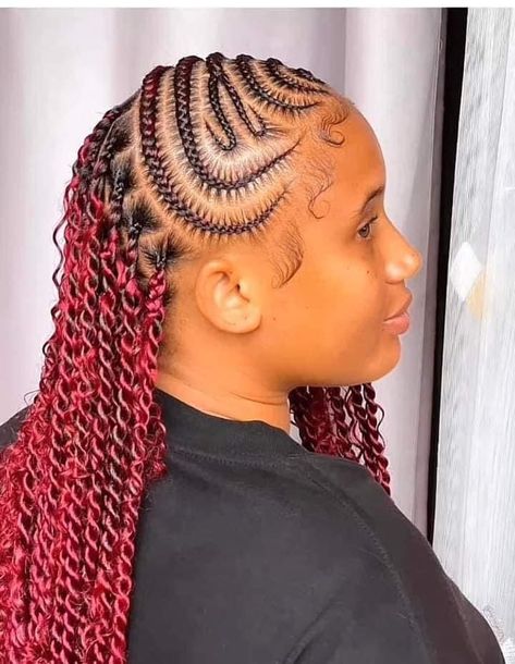 Allback Hairstyles With Attachments, Hairstyles With Attachment Braids, One Attachment Hairstyles, Attachment Styles Hair, Hairstyles With Attachment, Bun With Curls, Flat Twist Hairstyles, Bob Braids Hairstyles, Modern Short Hairstyles