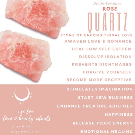 Rose Quartz Magical Properties, Rose Quartz Bracelet Meaning, Rose Quarts Crystal Aesthetic, Rose Quartz Intentions, Rose Quartz Color Palette, Rose Quartz Crystal Meaning, Astrology Knowledge, Crystal Grimoire, Crystal Knowledge