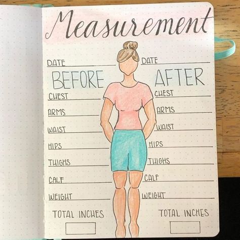 Notesbog Design, Bullet Journal Calendrier, Bullet Journal Essentials, Goals Bullet Journal, Organization Bullet Journal, Weight Tracker, Fitness Trackers, Fitness Progress, Bullet Journal Writing