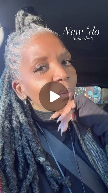 Lynne Lucas, MBA, PMP, CSM, AWS CCP on Instagram: "This loc style is all via @thehealingstylist at @loclovstyles
And super shout out for the creativity.  I had zero ideas this time, but this is exactly what I needed ❤️ 
——
#locs #locstylesforwomen #locd #locdhaircommunity" Locs Black Women Short, Grey Locs Black Women, Grey Hair Locs, Grey Locs, Locs Black Women, Hair Locs, Grey Hair Over 50, Natural Gray Hair, Hairstyles Over 50