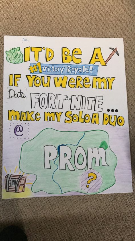 Fortnite promposal 2018 Fortnite Homecoming Proposal, Fortnite Dance Proposal, Fortnite Sadies Proposal, Tolo Posters Ideas, Fortnite Hoco Proposal, Morp Proposals Ideas, Tolo Signs, Spiderman Promposal, Tolo Proposal Ideas