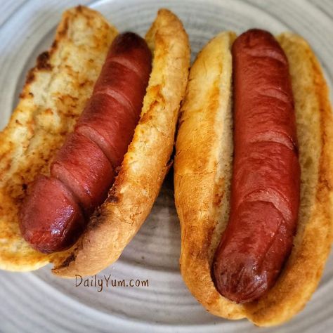 Air Fryer Hot Dogs, Daily Yum, Fried Hot Dogs, Making Hot Dogs, Fried Potato Chips, Hot Dogs Recipes, Air Fryer Oven Recipes, Best Air Fryers, Hot Dog Recipes