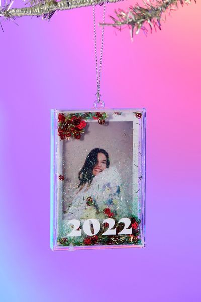 Instax 2022 Frame Ornament | Urban Outfitters Kesha Animal, Instax Frame, Mood Candles, Frame Ornament, Mini Table Lamps, Rose Vines, Ornament Frame, Holiday Stockings, Candle Shapes