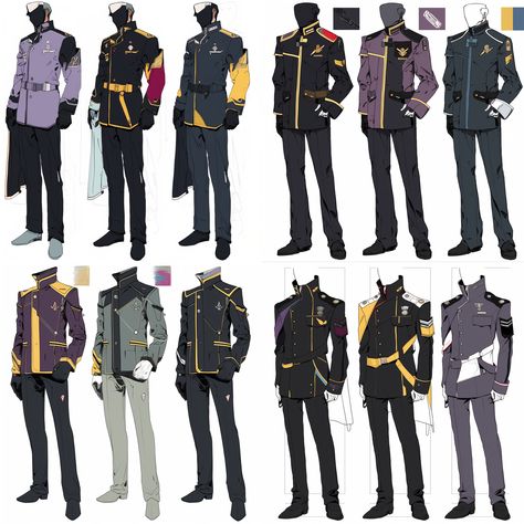 space-military-uniform Space-Navy-Uniform, Uniform-design-sheet, military-fashion-design intricate-details, luminous contours, Indian-Wedding-Suit-Inspiration, white-background --niji Types Of Uniform, Scifi Uniform Concept, Royal Guard Uniform Design, Space Uniform Design, Space Navy Uniform, Fantasy Navy Officer, Navy Captain Uniform, Character Design Uniform, Officer Uniform Design