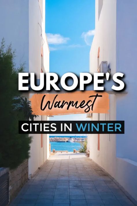 The 15 WARMEST Places to Visit in Europe This Winter Malta In February, Cities In Winter, Europe In December, Europe Winter Travel, Europe Food, Places To Visit In Europe, Best Places In Europe, Winter Travel Destinations, Cheap Places To Travel