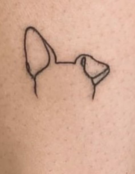 Jack Russell Terrier Tattoo Minimalist, Rat Terrier Tattoo, Chihuahua Tattoo Minimalist, Jack Russell Tattoo, Jack Russell Terrier Tattoo, Tattoo For Dad, Chihuahua Tattoo, Parrot Tattoo, Dyed Hair Ideas