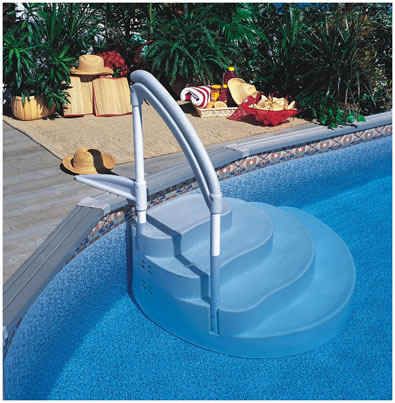 Pool Steps Above Ground, Wedding Cake Pool Steps, Pool Steps Inground, Pool For Dogs, Pool Ladders, Above Ground Pool Ladders, Swimming Pool Steps, Above Ground Pool Steps, Hydrotherapy Pool