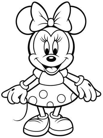 Minnie Mouse Coloring Pages - 40 New Coloring Sheets Mickey Minnie Mouse Drawing, Cartoon To Color, Minnie Mouse Template Printables Free, Cute Coloring Pages Disney, Easy Disney Drawings Simple, Cute Simple Drawings Disney, Minnie Mouse Drawing Easy, Minnie Coloring Pages, Coloring Pages For Kids Free Printable