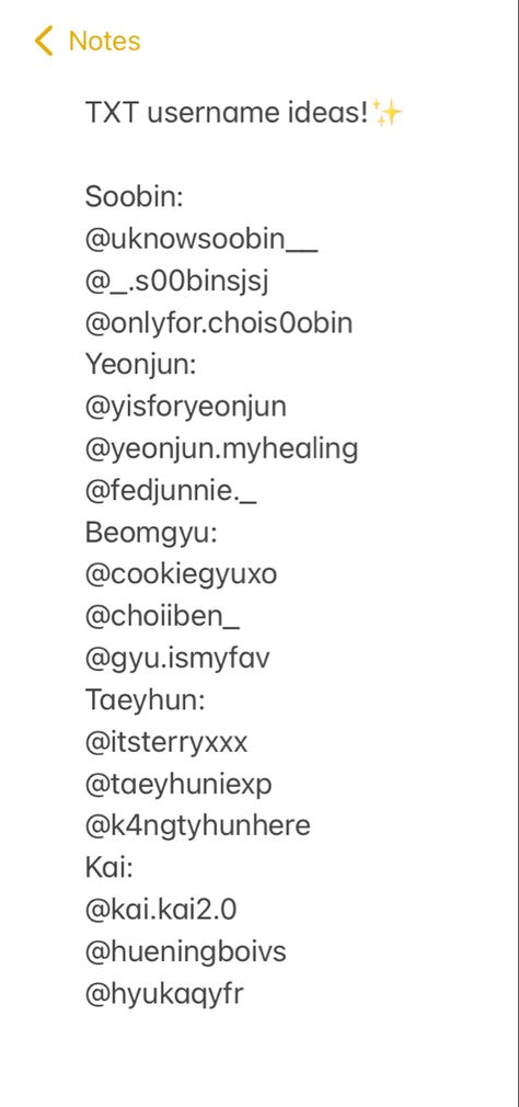 Usernames Ideas Without Ur Name, Cartoon Username Ideas, User Name For Tiktok, Skz Username Ideas For Tiktok, Tiktok Id Name Ideas, Yeonjun Username Ideas, Name List Trend Tiktok, User Ideas Tiktok, Seventeen Username Ideas Kpop