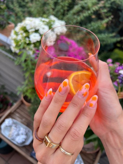 Aperol Nails, Aperol Spritz Nails, Nails 2024, Aperol Spritz, Nails Inspiration, Nail Inspo, Manicure, Nail Designs, Nail Art