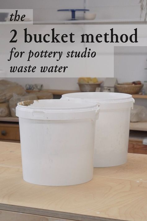 Small Pottery Studio Ideas, Small Ceramic Studio, Small Home Pottery Studio, Clay Trap Diy, Starting Pottery At Home, Pottery Studio Size, Home Pottery, Home Pottery Studio Setup, Pottery Room Ideas