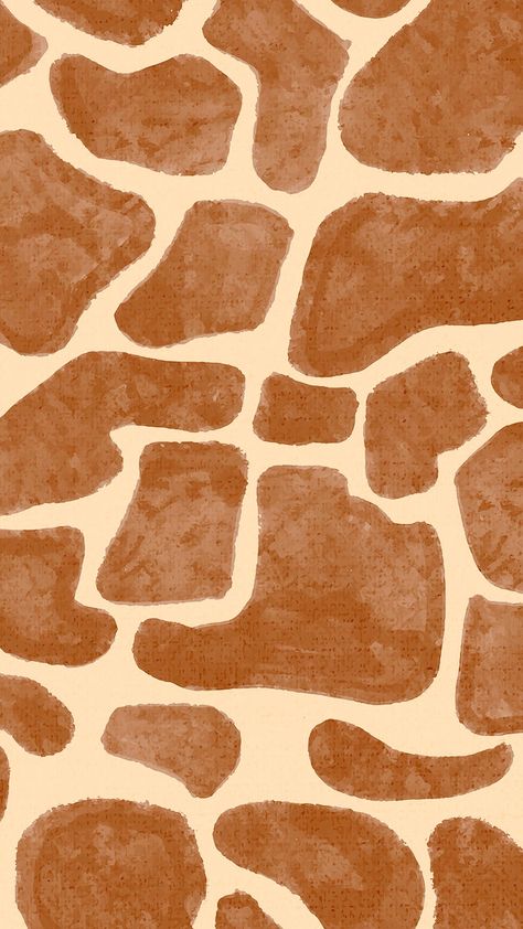 Brown iPhone wallpaper, giraffe print pattern, abstract design | free image by rawpixel.com / Kita Brown Iphone Wallpaper, Giraffe Aesthetic, Wallpaper Giraffe, Safari Background, Animal Sketches Easy, Giraffe Watercolor, Blood Wallpaper, Giraffe Drawing, Wallpaper Tumblr Lockscreen