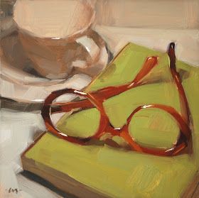 Carol Marine's Painting a Day: Where Are My Glasses? Carol Marine, Marine Paint, 강아지 그림, Still Life Drawing, Daily Painting, Painting Still Life, Still Life Art, Beginner Painting, Life Drawing