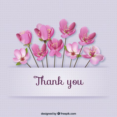 Thank you card with flowers Vector | Free Download Thank You Messages Gratitude, Thank You Wallpaper, Thank You For Birthday Wishes, Thank U Cards, Thank You Pictures, Card With Flowers, Thank You Wishes, Thank You Images, Thank You Flowers