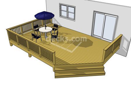 Free Deck Plans, Corner Deck, Deck Plan, Tiered Deck, Low Deck, Patio Deck Designs, Deck Designs Backyard, Wrap Around Deck, Deck Stairs