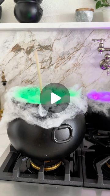 Greg Navage on Instagram: "Like + Comment “stir” to receive the supplies list and tutorial directly to your DMs! Please note, the toad is not included. But if you get one by mistake, please be nice to him!  DIY self stirring cauldron, Halloween 2024, Witchy Halloween, Magical Halloween, Harry Potter, Potions and spells, DIY Halloween decor #halloween #diyhalloween" Diy Witch Stirring Cauldron, Evil Queen Decor, Cauldron Ideas Halloween, Pharmacy Halloween Decorations, Cauldron Halloween Decoration, Harry Potter Decorations Halloween, Self Stirring Cauldron, Spooky Halloween Diy Decorations, Autumn Creative Ideas