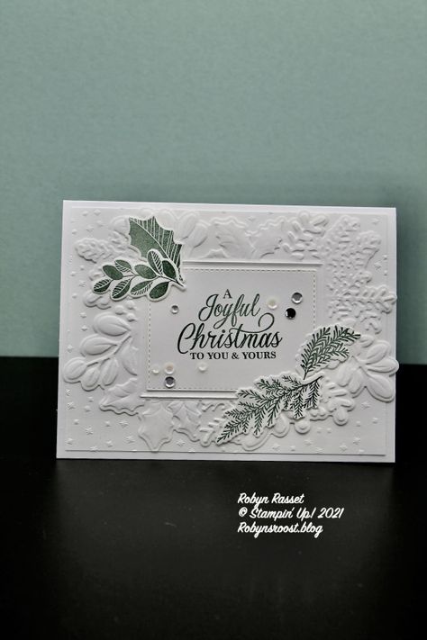 Pinterest Christmas Cards, Merriest Moments, Poinsettia Cards, Stamped Christmas Cards, Christmas Paper Crafts, Homemade Christmas Cards, Stampin Up Christmas Cards, Christmas Card Crafts, Stampin Up Christmas