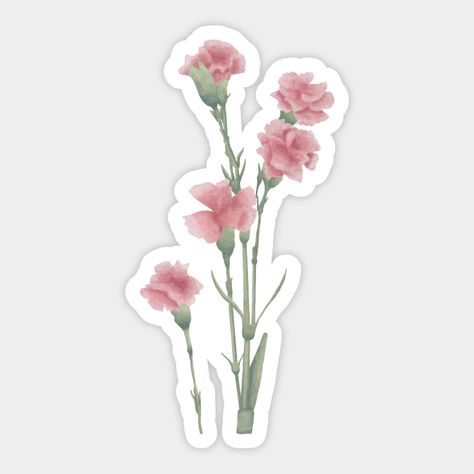 Pink flower design -- Choose from our vast selection of stickers to match with your favorite design to make the perfect customized sticker/decal. Perfect to put on water bottles, laptops, hard hats, and car windows. Everything from favorite TV show stickers to funny stickers. For men, women, boys, and girls. Flower Sticker Printable, Pink Flower Sticker, Pink Scrapbook, Pink Flower Design, Sticker Printable, Sticker Design Inspiration, Cute Laptop Stickers, Watercolor Stickers, Instagram Highlight Covers