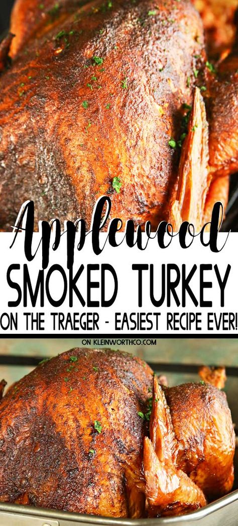 Smoked Turkey Recipes Thanksgiving, Bake A Turkey, Traeger Turkey, Traeger Smoked Turkey, Turkey In The Oven, Smoker Grill Recipes, Traeger Cooking, Pellet Smoker Recipes, Easy Turkey Recipes