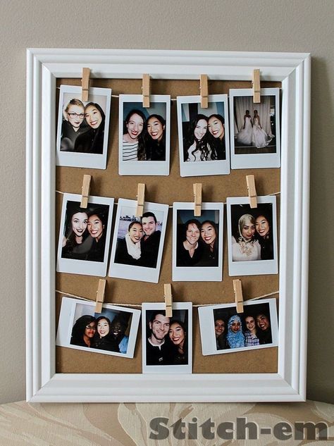 Polaroid Pictures Display, Polaroid Wall Decor, Poloroid Pictures Ideas, Polaroid Display, Instax Mini 8 Camera, Polaroid Picture Frame, Polaroid Picture, Polaroid Wall, Memory Frame