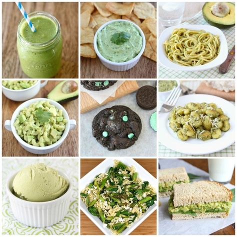 Favorite Green Recipes for St. Patrick's Day on www.twopeasandtheirpod.com Shamrock Shake Desserts, Brownie Milkshake, Green Recipes For St Patrick’s Day, Ice Cream Brownie, Avocado Mac And Cheese, St Patrick’s Day Mint Brownies, Avocado Yogurt Dip, Mint Chip Cookies, Fun Green Foods St. Patrick's Day