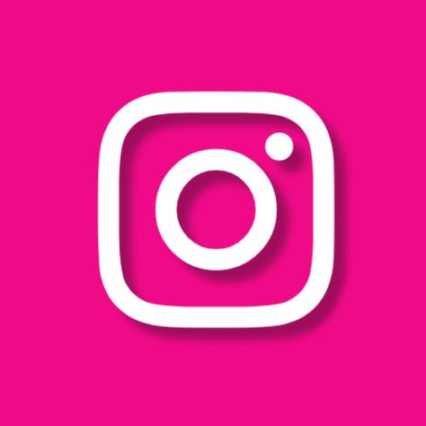 Hot Pink Instagram Icon, Instagram Icon Pink, Pink Instagram Icon, Hot Pink App Icons, Iphone Background Aesthetic, Instagram Icon, Pink Instagram, Background Aesthetic, Aesthetic Travel