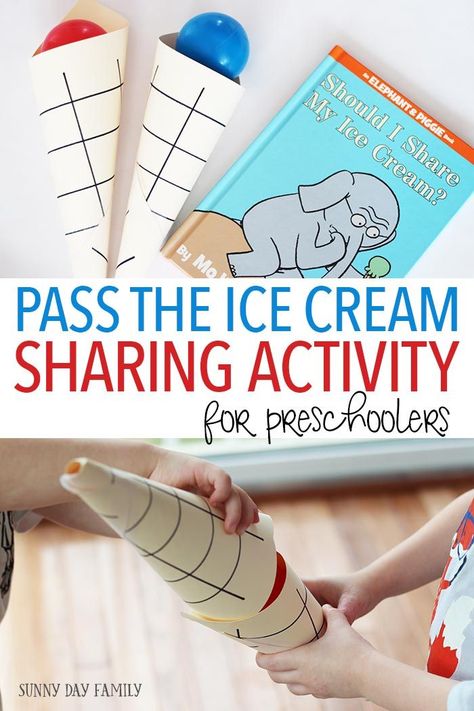 Help preschoolers learn about friendship and sharing with this fun activity inspired by Should I Share My Ice Cream? Perfect for a preschool class activity on friendship & sharing, a playdate, or even for siblings who are learning to share. So easy to set up and super fun! Preschool Friendship, Friendship Theme, Friendship Activities, Social Emotional Activities, Social Skills Activities, Summer Preschool, Ice Cream Theme, Preschool Class, Preschool Lessons