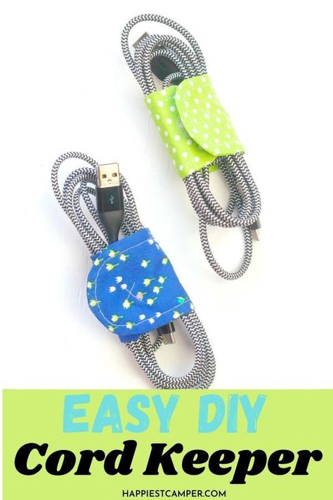 Patchwork, Tela, Range Cable, Tangled Headphones, Earphone Organizer, Cord Keeper, How To Make Something, Cord Holder, Cord Wrap