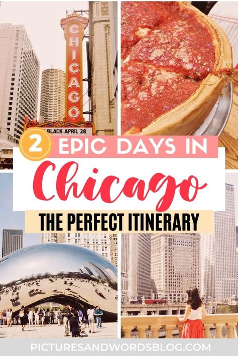 Two Days In Chicago, Chicago 2 Day Itinerary, 2 Days In Chicago, Visiting Chicago Travel Tips, Best Food In Chicago, Chicago Day Trip Outfit, Chicago Food Bucket List, Chicago Must Do, Chicago Day Trip