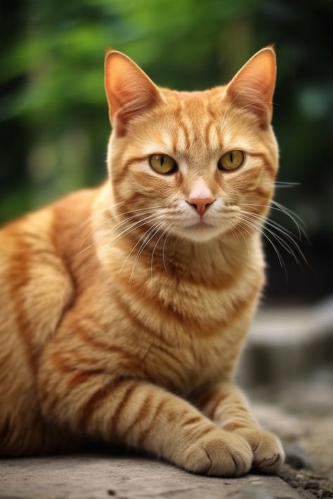 An artistic portrayal of a ginger cat with a charmingly speckled nose and a coat of soft apricot fur. The intricate patterns on its fur showcase a fusion of cinnamon and tawny hues, accented by subtle white patches. The cat's golden eyes exude a gentle warmth, mirroring its kind and nurturing personality. Cute Cats Ginger, Cat Theory, Ginger Cat Art, Ginger Tabby Cat, Ginger Tabby, Cat Tabby, Cat Attack, Orange Kittens, Amber Eyes