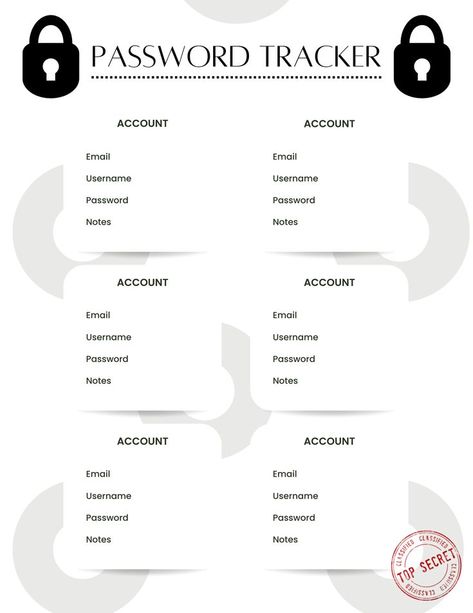 Do you have a hard time remembering your passwords or keeping track of them? then this is the digital download for you. This simple password tracker will help you keep track of all your important information, plus its always good to have a hard copy somewhere just in case. This is a digital download on my Etsy page. #digitaldownloads #etsy #passwordtracker #stationary #organization How To Find Out Screen Time Password, Password Game Word List, Password Template, Printable Password Log, Printable Password Tracker, Password Tracker, Stationary Organization, Using Canva, Not Allowed