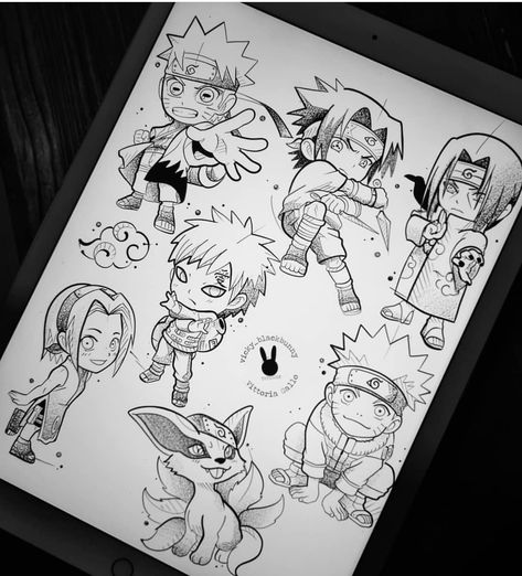 Tato Naruto, Naruto Painting, Bahasa Jepun, Naruto Sketch Drawing, Naruto Tattoo, Naruto Sketch, Best Anime Drawings, Anime Drawing Books, Cute Tiny Tattoos