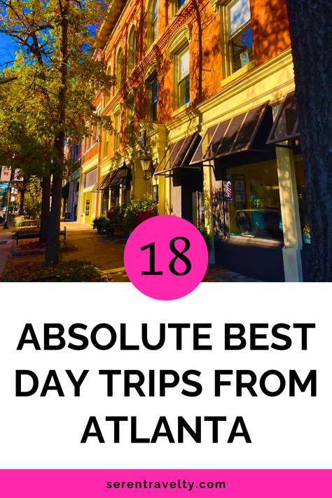 Each of the following destinations is a short drive from Atlanta — with one longer drive thrown in for the more adventurous day trippers. You’ll find plenty to do in each location. I’ll tell you my personal favorites as well as the hot tourist spots in the area. Here are the absolute best day trips from Atlanta, GA. Georgia Us, Amicalola Falls, Stone Mountain Park, Lake Oconee, Pine Mountain, Tourist Spots, The Best Day, Atlanta Georgia, Atlanta Ga