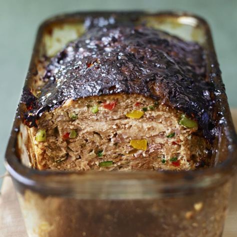 Balsamic Glaze Recipes, Bobby Flay Recipes, Vegetable Meatloaf, Turkey Meatloaf, Healthy Weeknight Dinners, Bobby Flay, Meat Loaf, Balsamic Glaze, Favorite Comfort Food