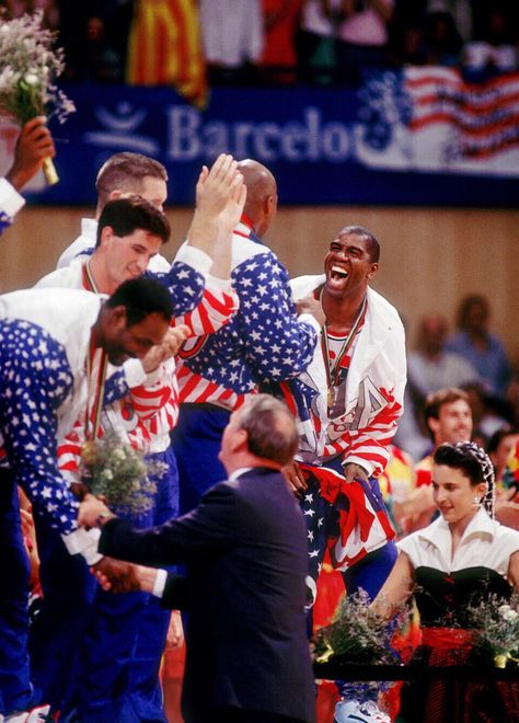 Dream team, Jo Barcelone, 1992 Dream Team 1992, Chigago Bulls, Chris Mullin, Team Usa Basketball, John Stockton, Karl Malone, Usa Basketball, Magic Johnson, Basketball Team