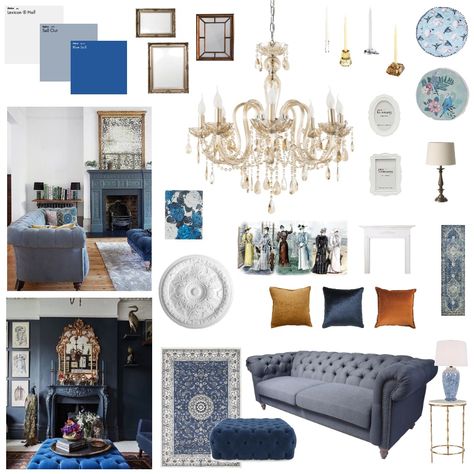 Victorian Mood Board Victorian Style Mood Board, Victorian Mood Board Interior, Traditional Mood Board Interior Design, Victorian Interior Design 19th Century, Victorian Transitional, Victorian Mood Board, Gothic Mood Board, Victorian Drawing Room, Victorian Style Bedroom