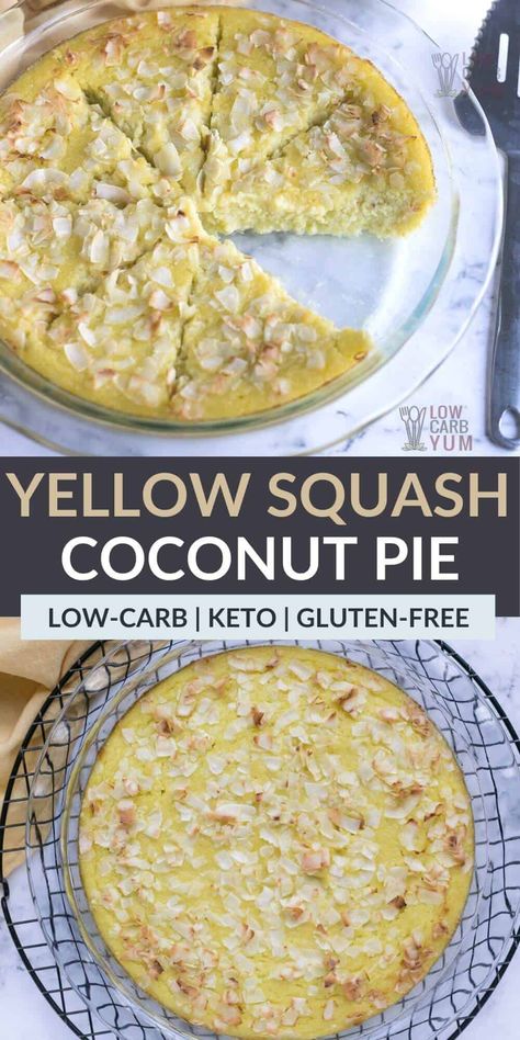 Pie, Yellow Squash Keto Recipes, Squash Recipes Keto, Squash Pie Recipes, Summer Squash Bread, Mediterranean Keto, Zucchini Desserts, Squash Bread, Squash Pie