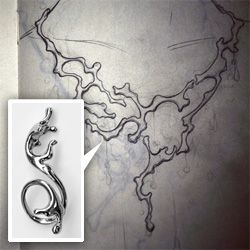 . Dripping Jewelry, Waves Jewelry, Jewelry Sketches, Jewelry Sketch, Art Clay Silver, Wave Jewelry, Silver Diamond Jewelry, Jewellery Design Sketches, Jewerly Designs