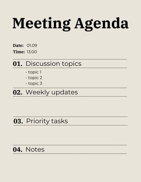 Use this project meeting agenda plananer to schedule your weekly meetings. Weekly Meeting Agenda Work, Weekly Team Meeting Agenda, Meeting Agenda Design, Meeting Agenda Examples, Meeting Agenda Template Printable Free, Administrative Coordinator, Family Meeting Agenda, Leadership Team Development, Project Meeting