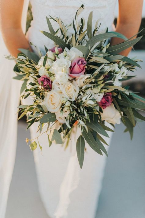 Olive Branch Wedding, Egyptian Wedding, Olive Green Weddings, Wedding Flower Guide, Olive Wedding, Mediterranean Wedding, Wedding Party Flowers, Olive Branches, Lily Bouquet