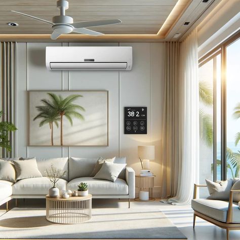 🌡️ Florida High Heat Index Alert! 🌡️ With temperatures soaring, finding the optimal setting for your air conditioner is crucial to staying comfortable and managing energy costs. While setting your thermostat to 78°F is often recommended, it might not suit everyone’s needs. Here are a few tips to help you find the best temperature for your home: • Experiment with settings between 74°F and 78°F to find what feels best. • Use ceiling fans to circulate air and enhance cooling. • Keep bl... Ceiling Air Conditioner, Air Conditioner Design, Heat Index, Latest Living Room Designs, Ceiling Fans, Room Designs, Air Conditioner, Thermostat, Ceiling Fan