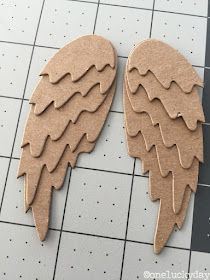 Angel Wing Crafts, Diy Angel Wings, Feathered Wings, Diy Angels, Diy Wings, Wooden Angel, Angel Crafts, Blue Foil, Feather Wings