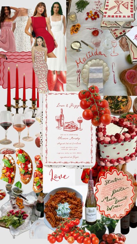 Italian Dinner Party, Italian Party, Pasta Party, Italian Theme, Bridal Shower Inspo, Wedding Shower Themes, Birthday Dinner Party, Dinner Party Summer, Dinner Party Themes