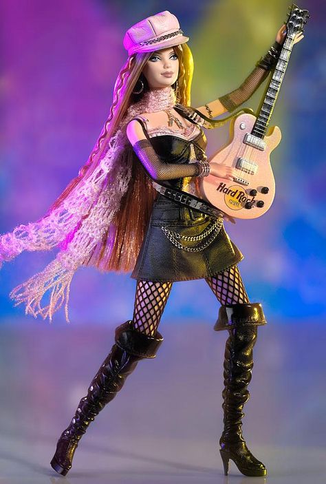 Hard Rock Cafe Barbie® Doll #2 | Barbie Collector Rock Star Barbie, Barbie Ideas, Play Barbie, Mattel Shop, Barbie Mattel, Im A Barbie Girl, Barbie Style, Barbie Toys, Barbie I