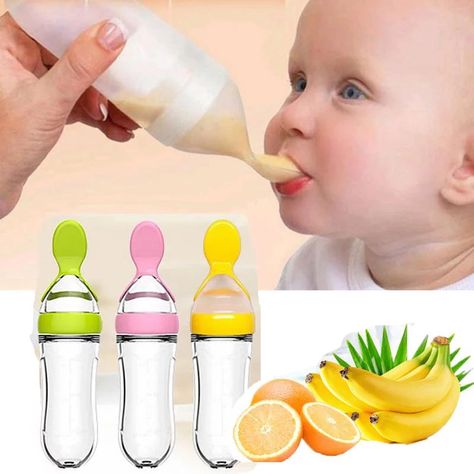 Baby Spoon Bottle Feeder Dropper Silicone Spoons for Feeding Medicine Kids Toddler Cutlery Utensils Children Accessories Newborn|Utensils| - AliExpress Silicone Baby Bottles, Flatware Patterns, Baby Gums, Baby Feeding Bottles, Feeding Spoon, Soft Food, Silicone Bottle, Baby Spoon, Pureed Food Recipes