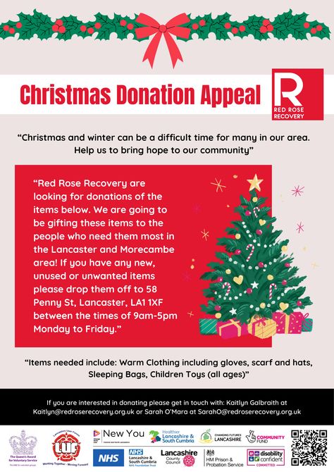 Christmas Donation Appeal! Our amazing North team are looking for hats, scarfs, gloves and many more donations for the christmas donation appeal All the details are on the poster to get involved #christmas #donation #donationappeal Charity Poster, Warm Outfits, Scarfs, The Details, The Christmas, Red Roses, Gloves, Hats, Christmas