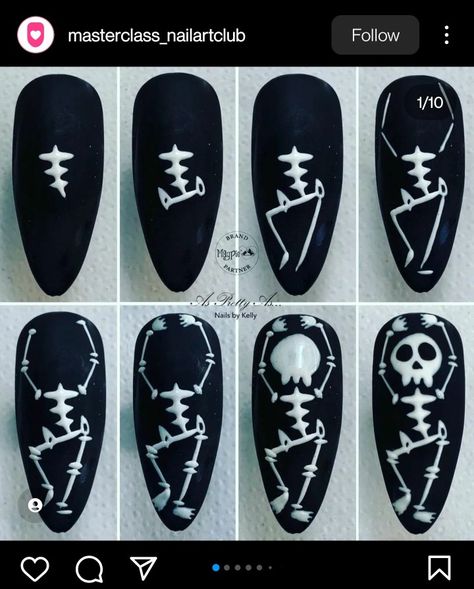 Halloween Nail Art Tutorial, Bat Nails, Horror Nails, Halloween Nails Diy, Nail Art Halloween, Holloween Nails, Halloween Nails Easy, Halloween Acrylic Nails, Nail Designs Tutorial