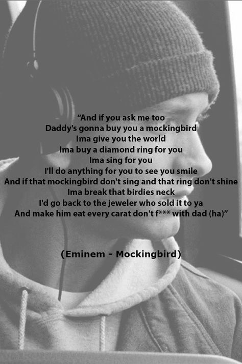 Copyright for my image Copyright Eminem - Mockingbird (2004) Album Encore Eminem Wallpapers Lyrics Mockingbird, Eminem Mockingbird Wallpaper, Eminem Mockingbird Song, Mockingbird Tattoo Eminem, Eminem Quotes Wallpaper, Mockingbird Wallpaper, Eminem Wallpapers Lyrics, Eminem Mockingbird Lyrics, Mockingbird Lyrics